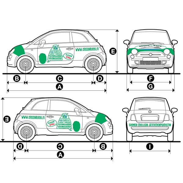 Green Rock IISI tape Fiat 500